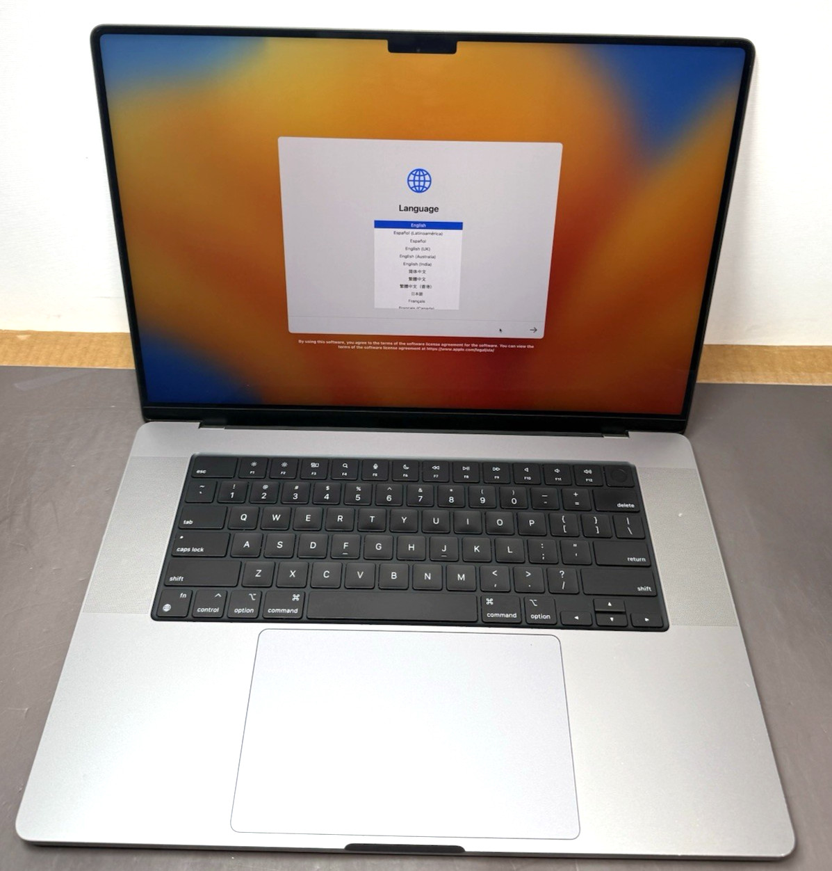 Apple MacBook Pro 16” M1 Pro 16 Core GPU 16GB RAM 512GB SSD A2485, 78% Batt