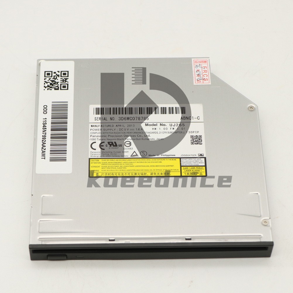 NEW 1PCS UJ265 Slot Load Blu-ray Burner Player 12.7mm SATA Optical Disc Drive