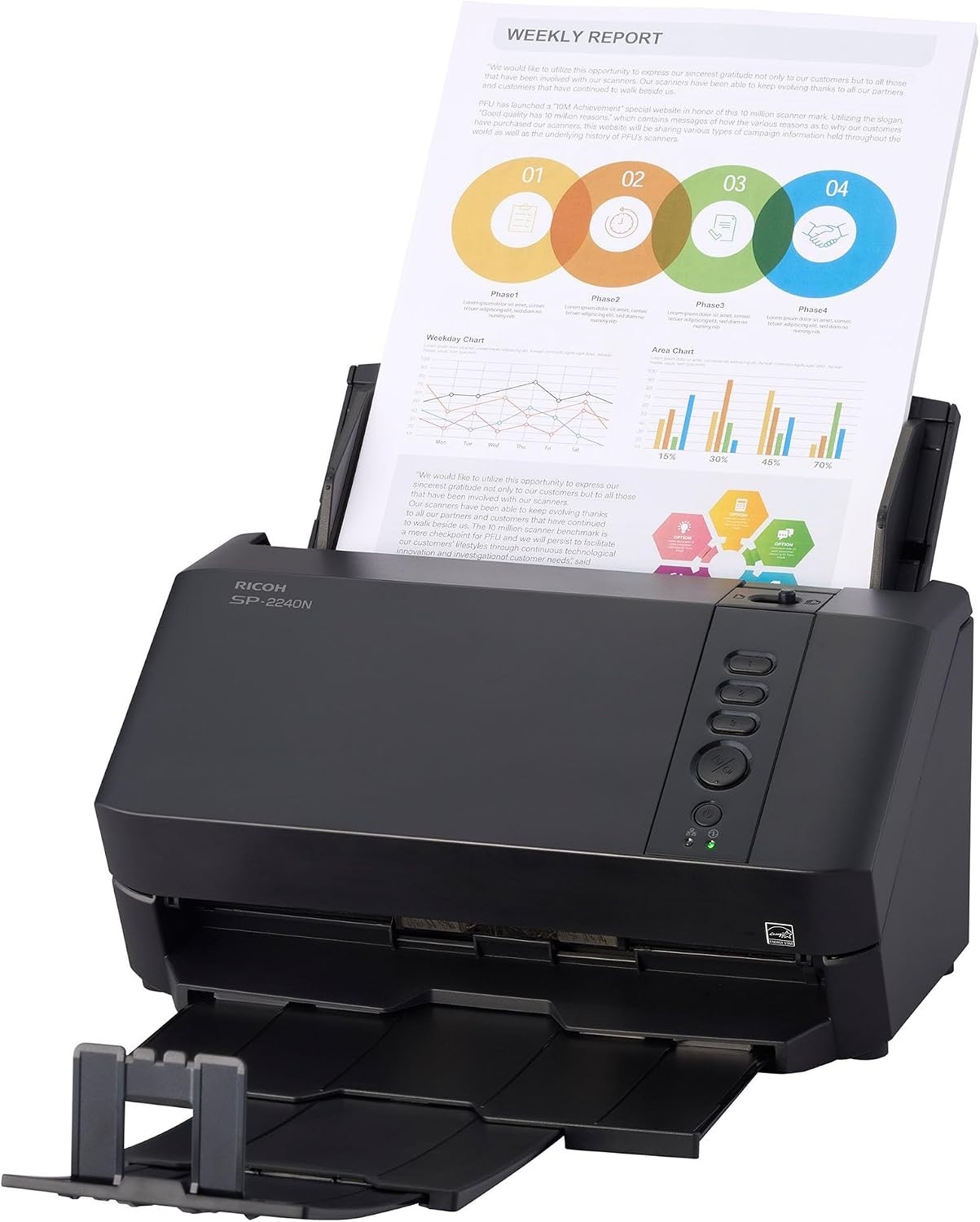 ICOH SP-2240N Easy-to-Use Compact Color Duplex Document Scanner 75