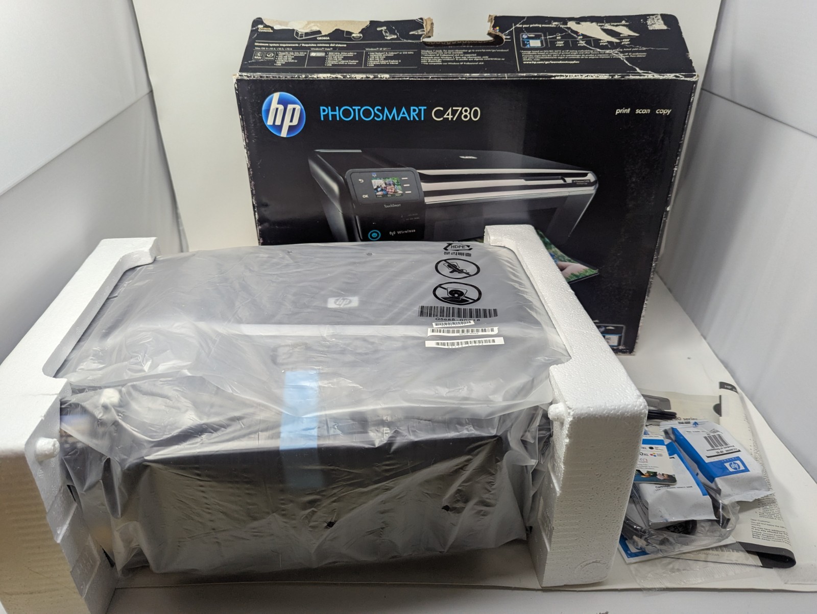 HP Photosmart C4780 All-in-One Inkjet Wireless Photo Printer Missing Power Cord