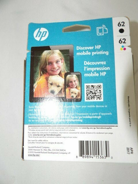 HP 62 (N9H64FN) Ink Cartridge – 2 Pack