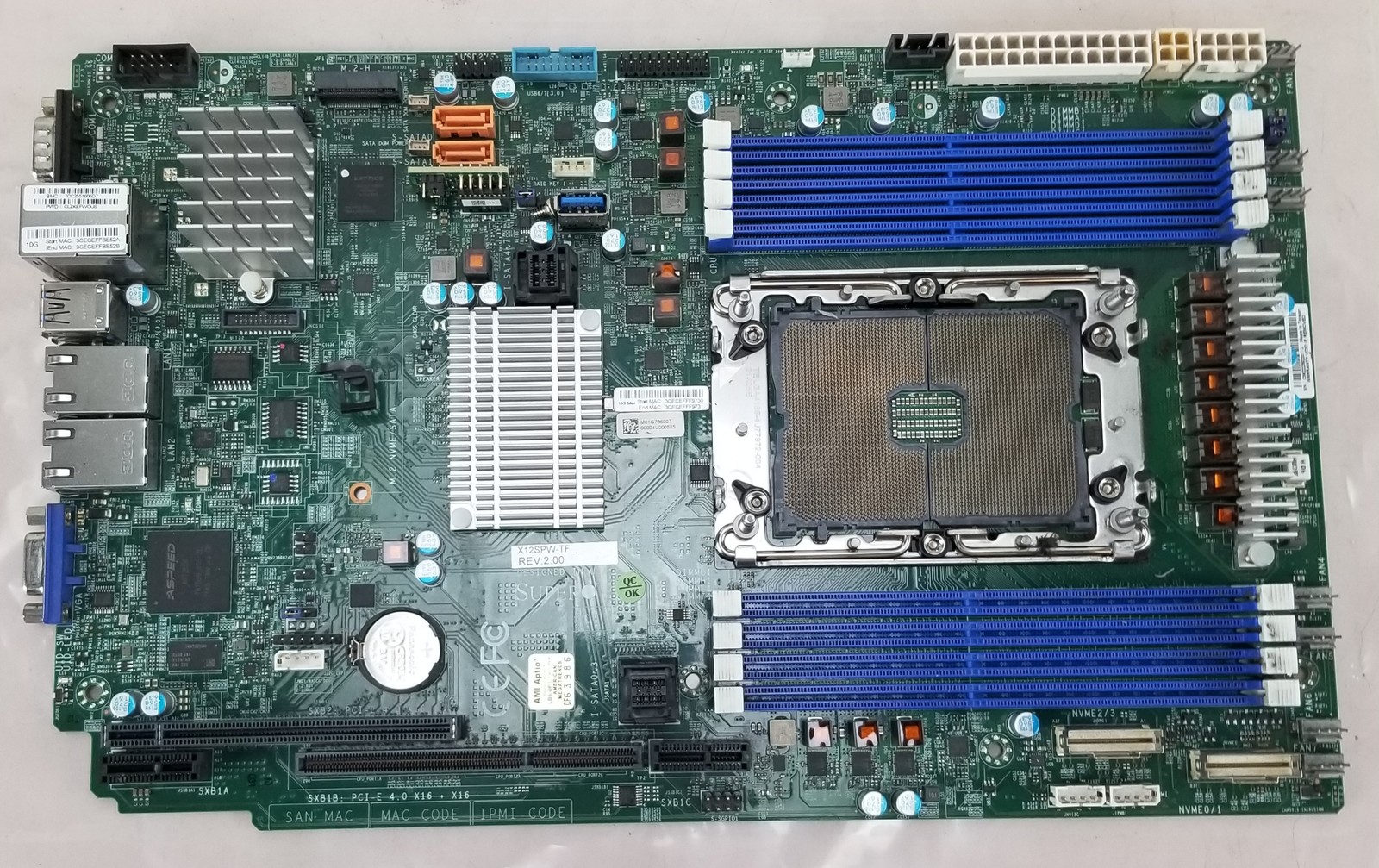 Supermicro X12SPW-TF Intel C621 LGA-4189 Proprietary Form Factor Motherboard