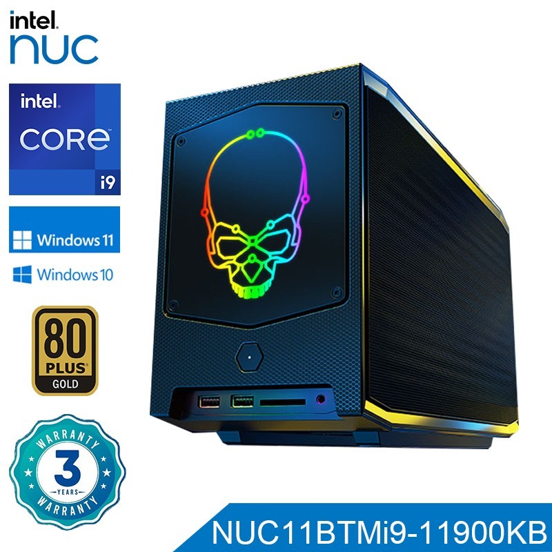 Intel NUC11BTMi9 Barebone Mini PC i9-11900KB 4.9GHz UHD Graphics Compact Desktop