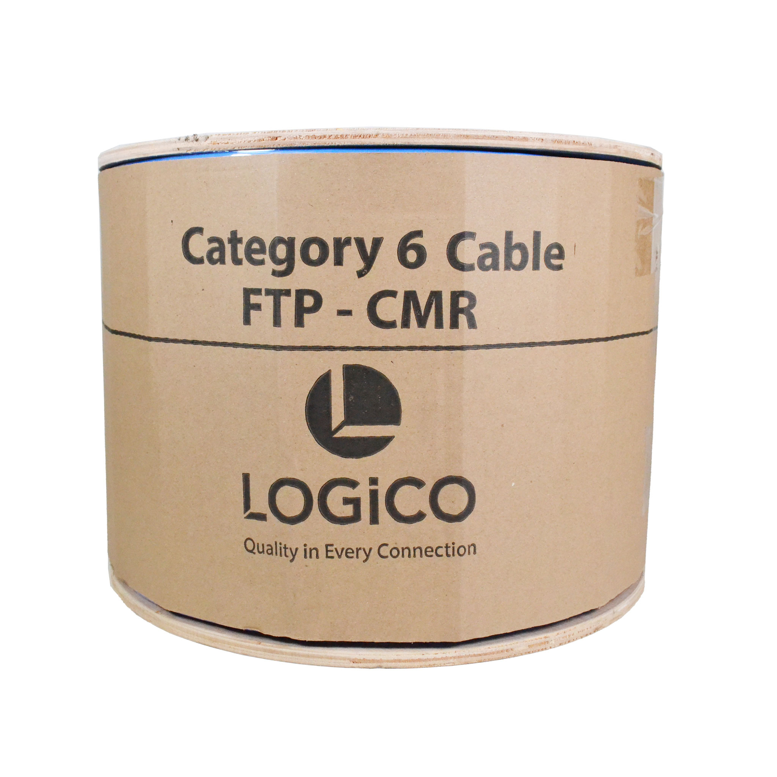 Cat6 FTP Shielded Riser (CMR) Bulk Ethernet Cable 550Mhz Pure Copper Blue 1000ft