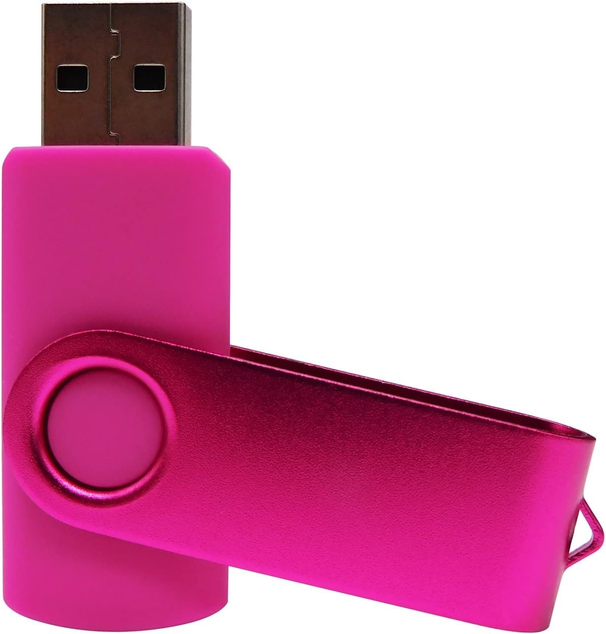 Elegant 512MB Pink USB Flash Drive with OTG & Type-C Adaptors – Rust Prevention