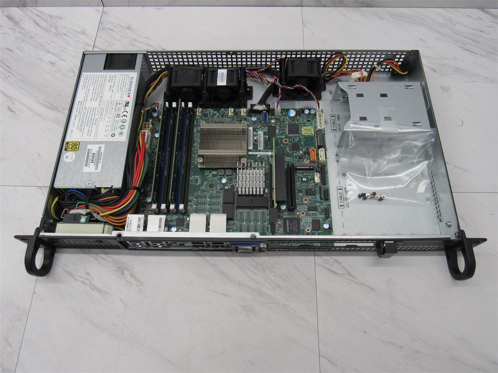 Supermicro SYS-5019A-FN5T Server Intel Atom C3958 64GB RAM w/ A2SDV-16C-TLN5F 1