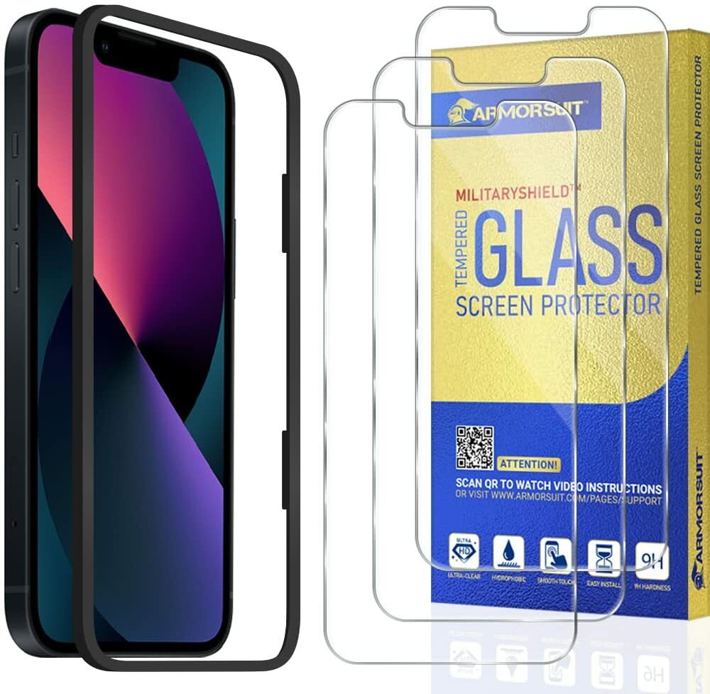 [3 Pack] ArmorSuit for Phone 13 Mini (5.4 in) Tempered Glass Screen Protector