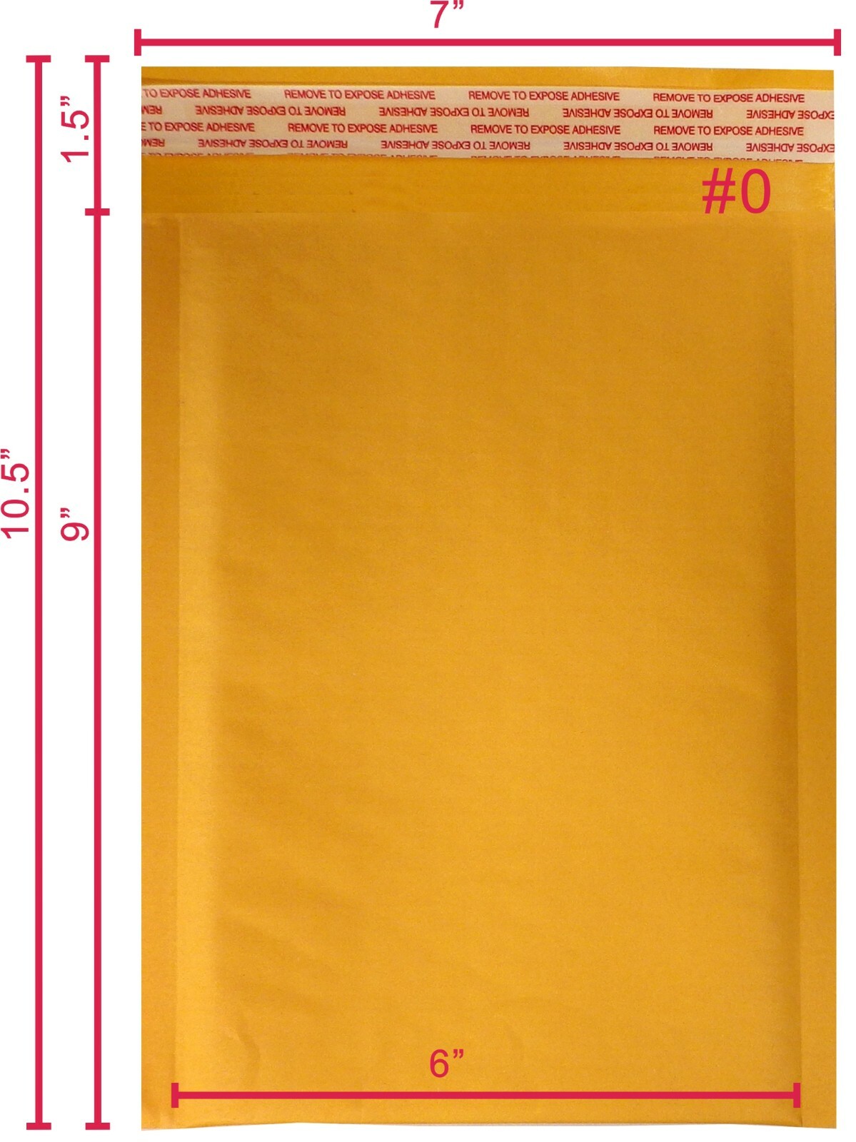 Yen 250#0(Inner6x9)Kraft Bubble Mailers Padded Envelopes