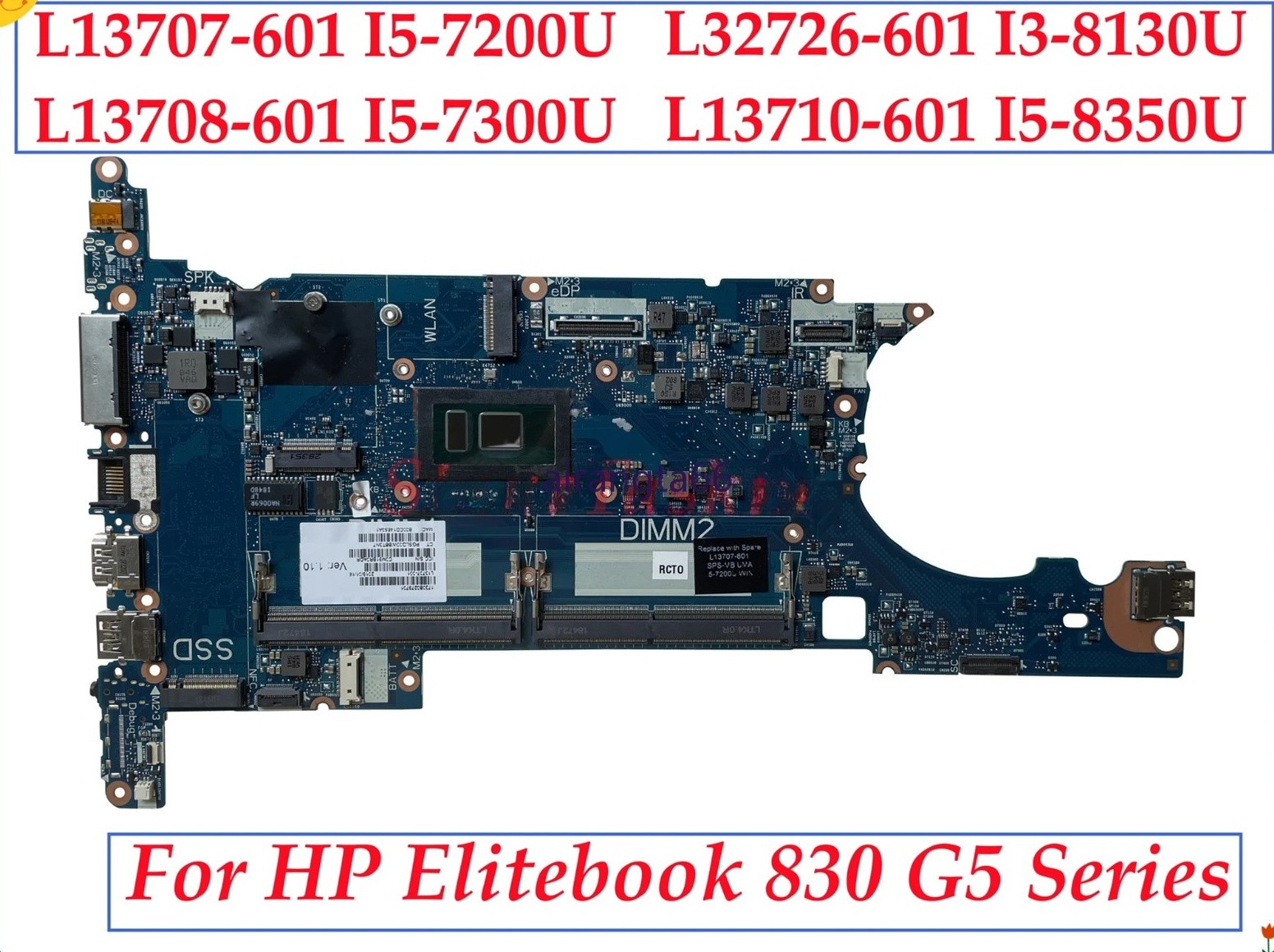 L13708-601 for HP EliteBook 830 G5 Motherboard 6050A29230901-MB I3 I5 I7