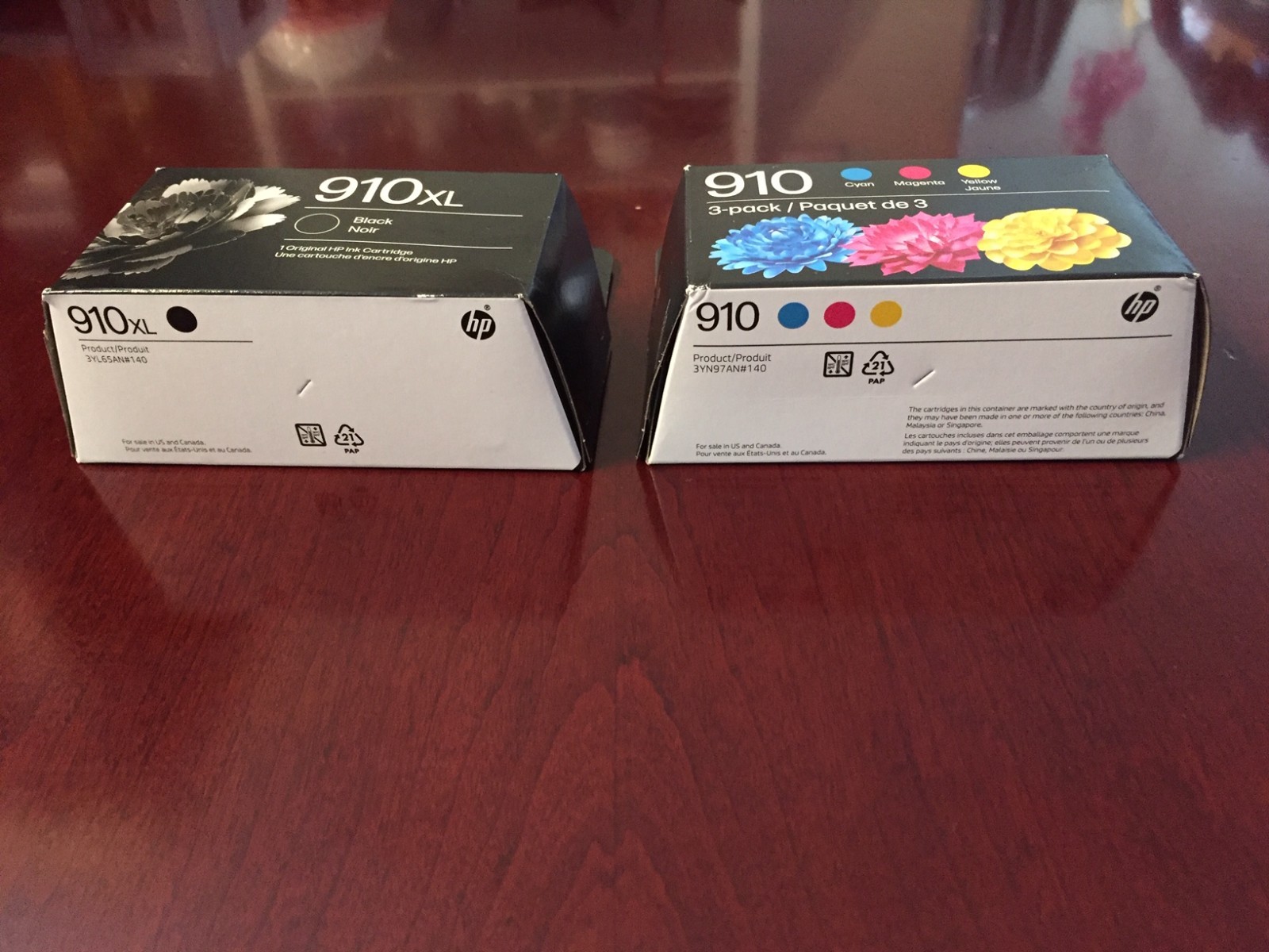NEW – HP 910XL Black & 910 3-pack Cyan/Magenta/Yellow Original Ink Sept Oct 2027