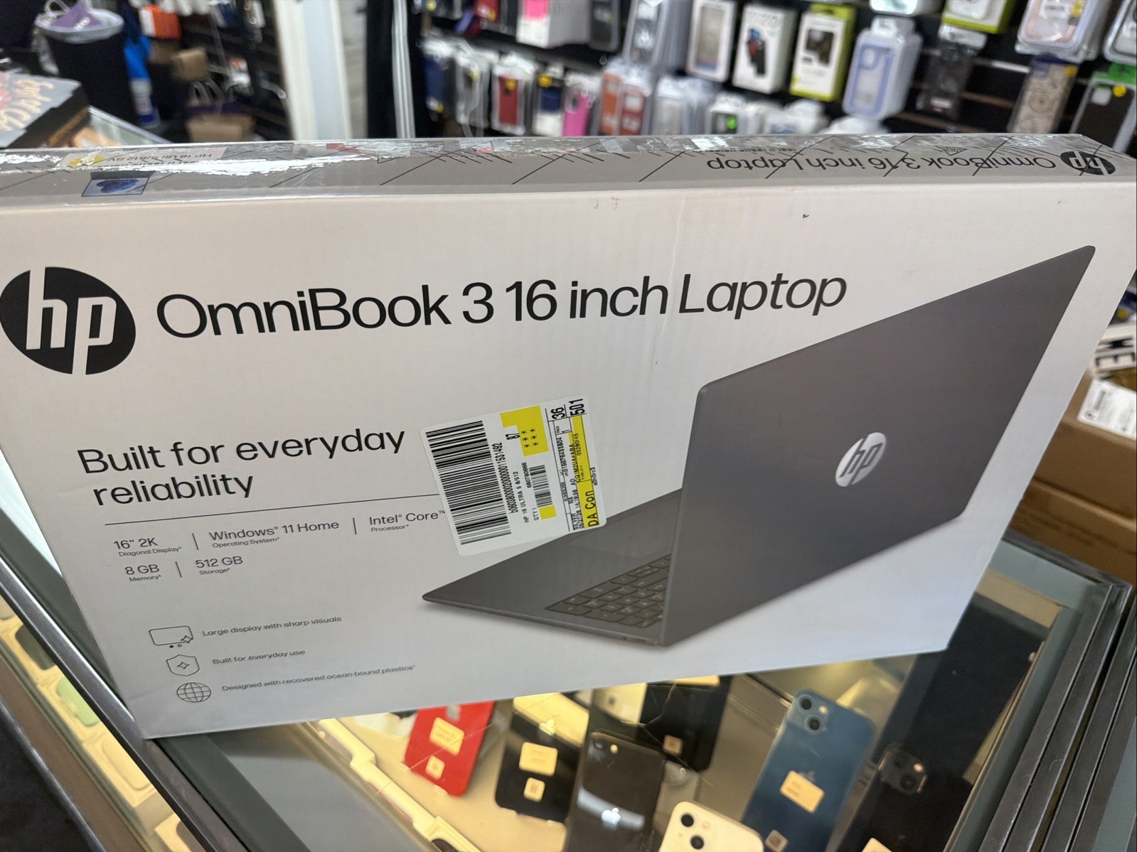 New HP OMNIBOOK 3 16-BU0315DX 16″ CORE ULTRA 5 225U 4.8GHz 16GB RAM 512GB SSD