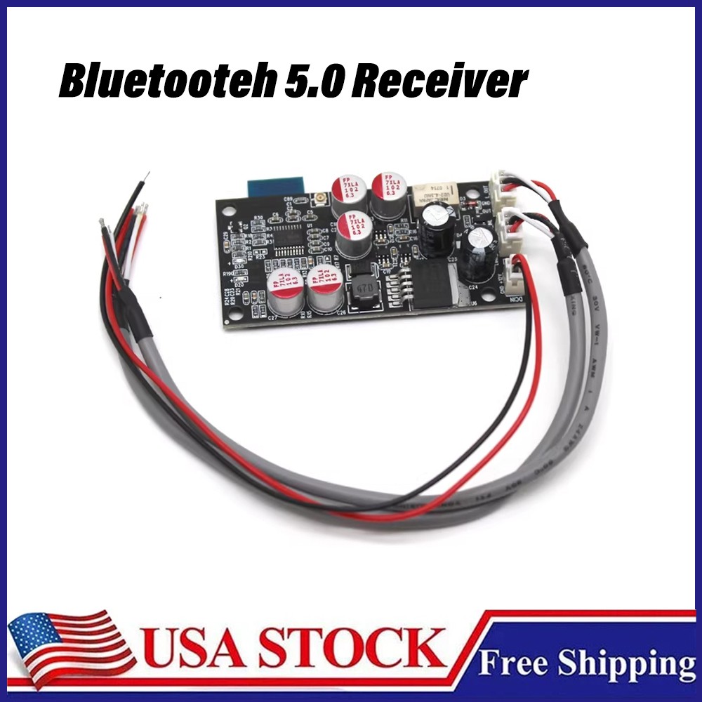 12V 24V Bluetooth 5.0 Receiver HiFi Audio DAC Decoder Board AUX DIY Amplifier