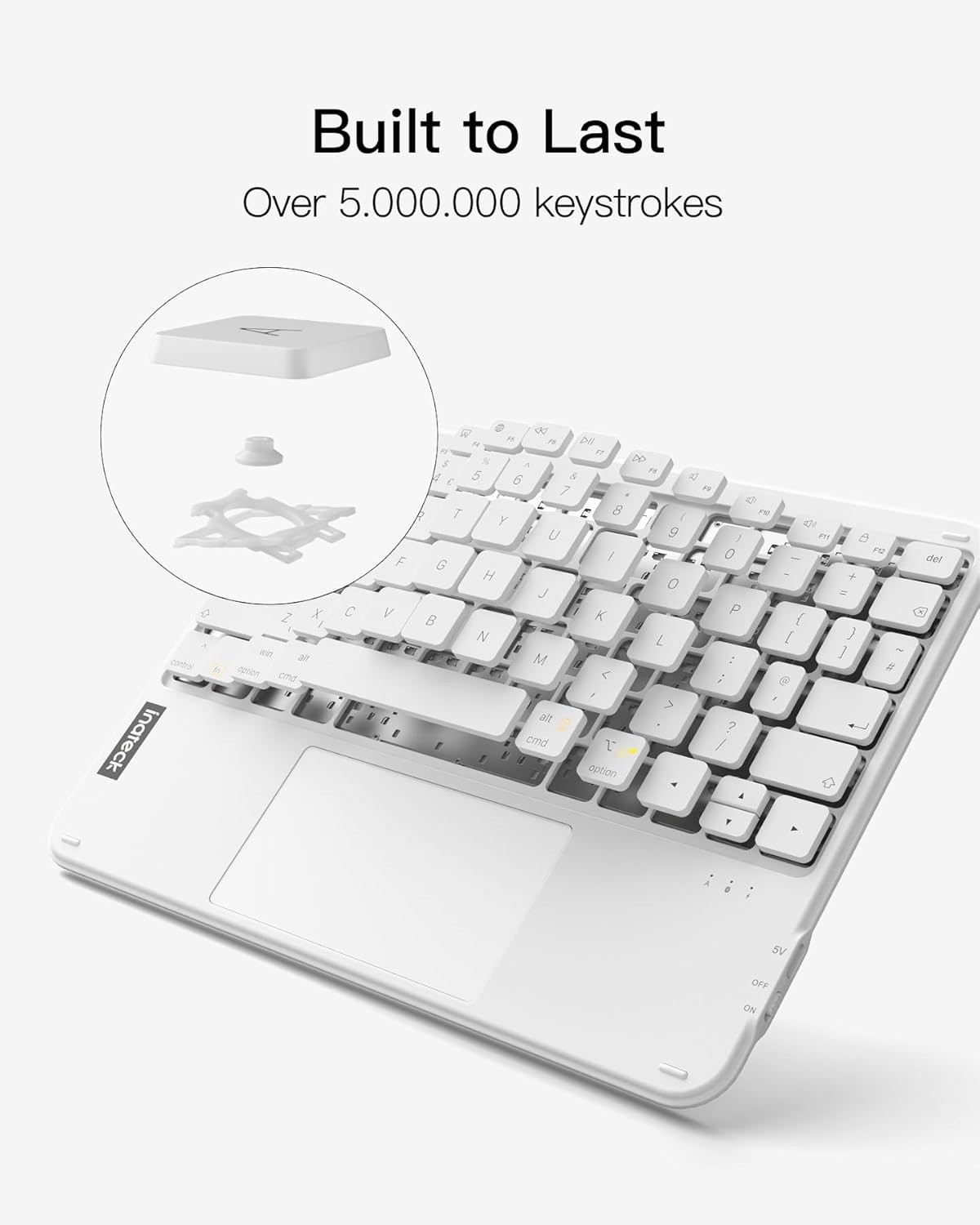 Inateck Bluetooth Keyboard with Touchpad Wireless Ultra Slim Multi-Device KB0110