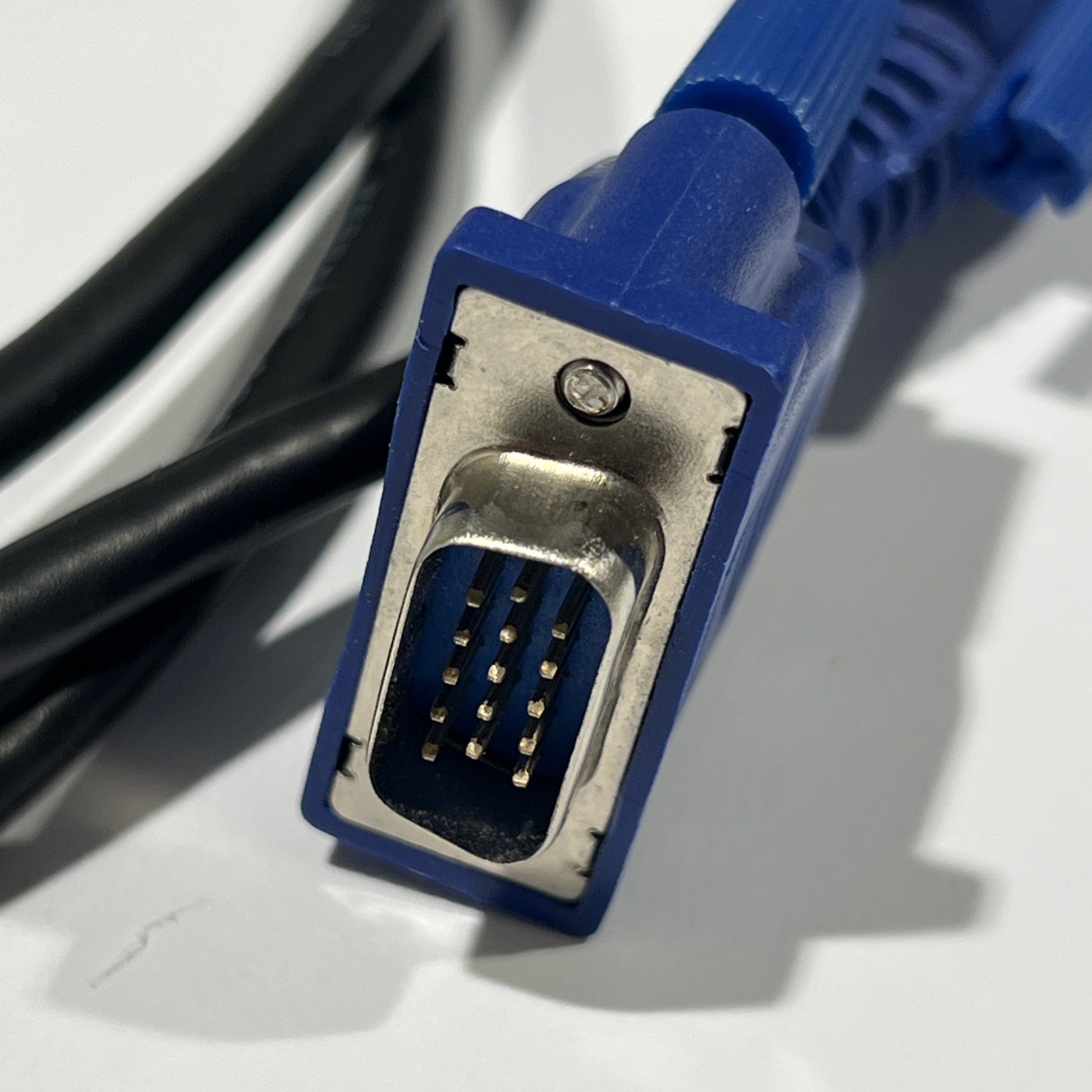 Hotron VGA/SVGA Video Graphics Cable PC Connector 5FT. Black/Blue E246588 EUC