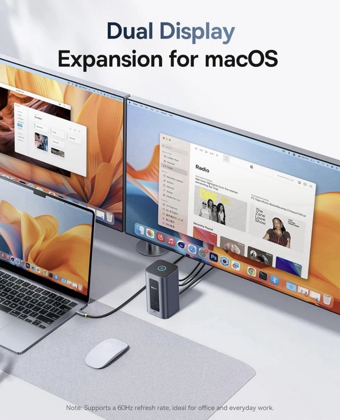 Baseus Docking Station Dual Monitor for Windows Only (12 in 1)