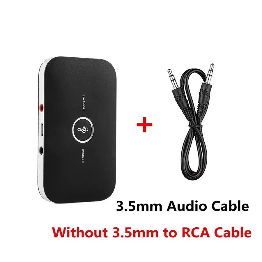 Bluetooth 5.0 Transmitter Receiver 2 IN 1 Wireless Audio 3.5mm Jack Aux Adapter