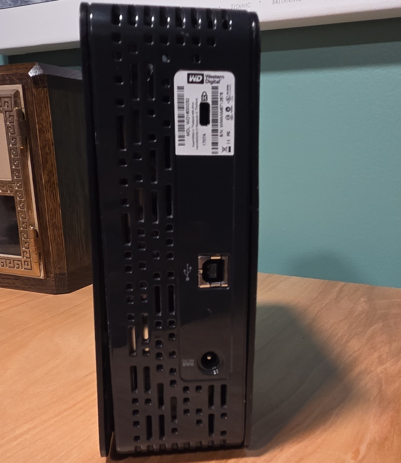 WD My Book External Hard Drive Black USB 2.0 Interface USB 2.0 UNTESTED