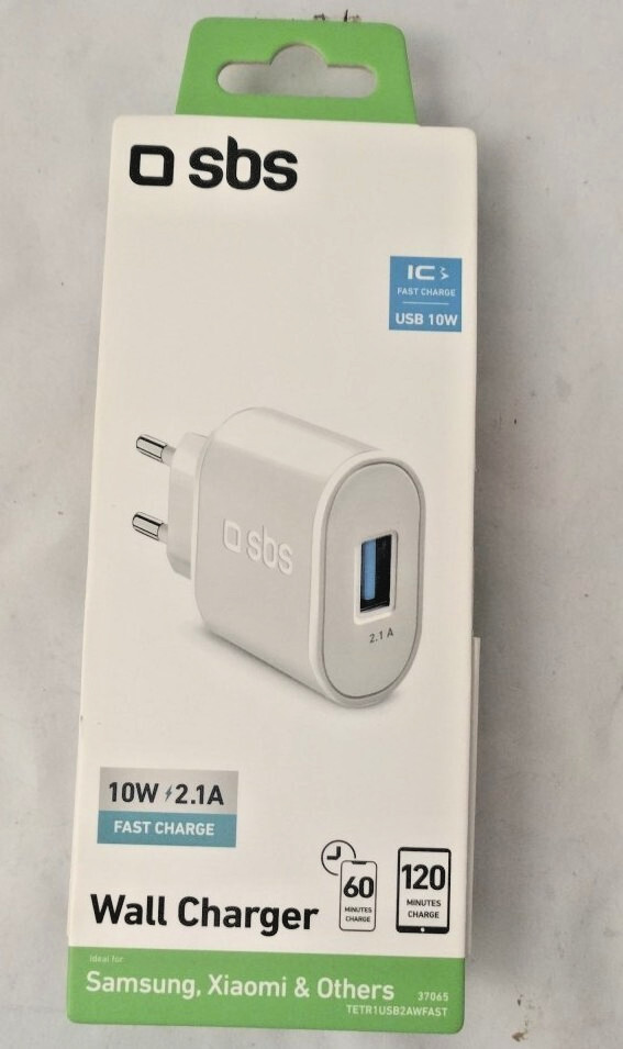 SBS TETR1USB2AWFAST Indoor AC 5 V Weiß ~D~