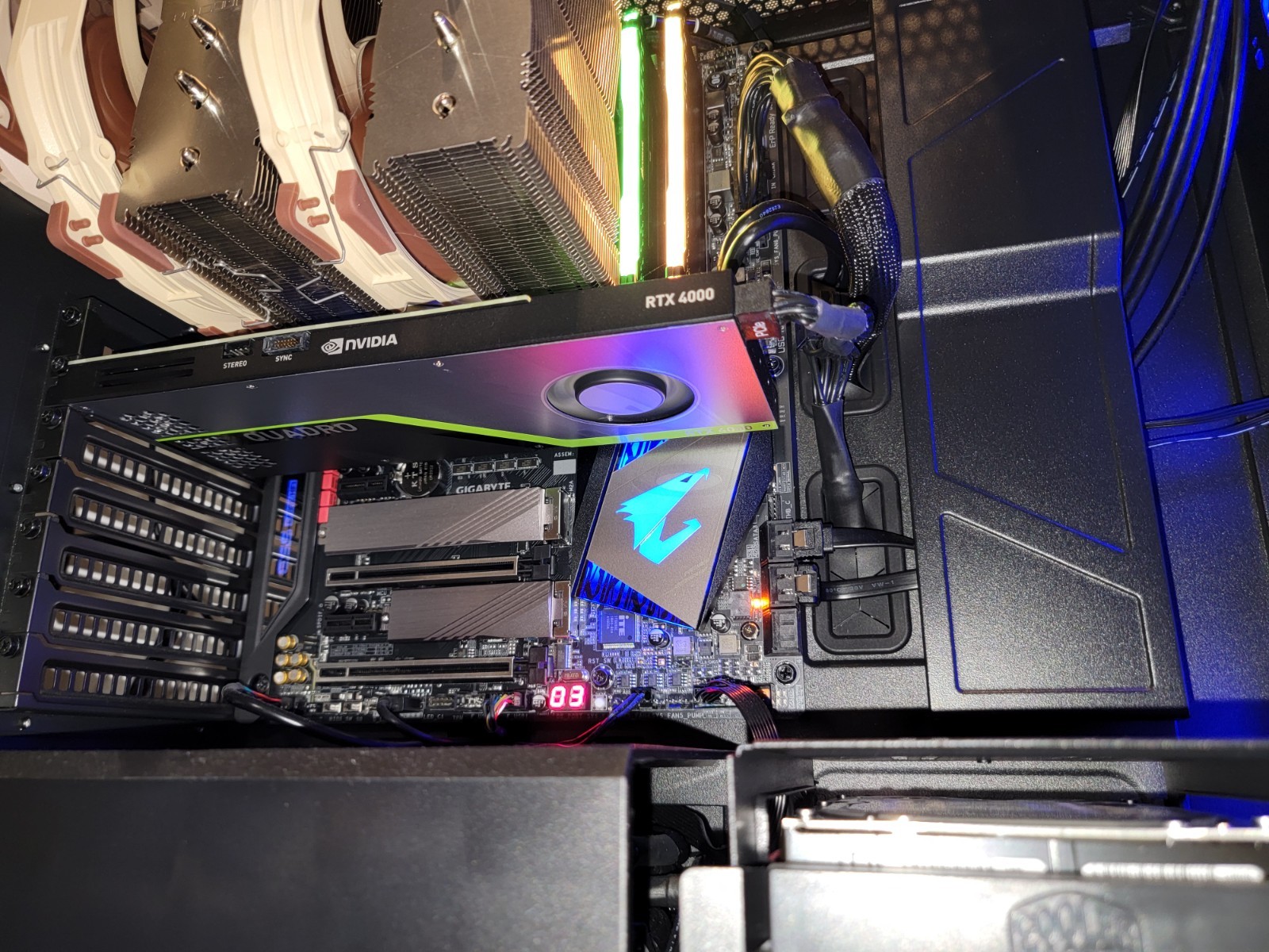 i9-9900KS 5.0G Turbo 32Gb 2TB M.2 NVMe SSD Quadro RTX 4000 Custom CAD Computer