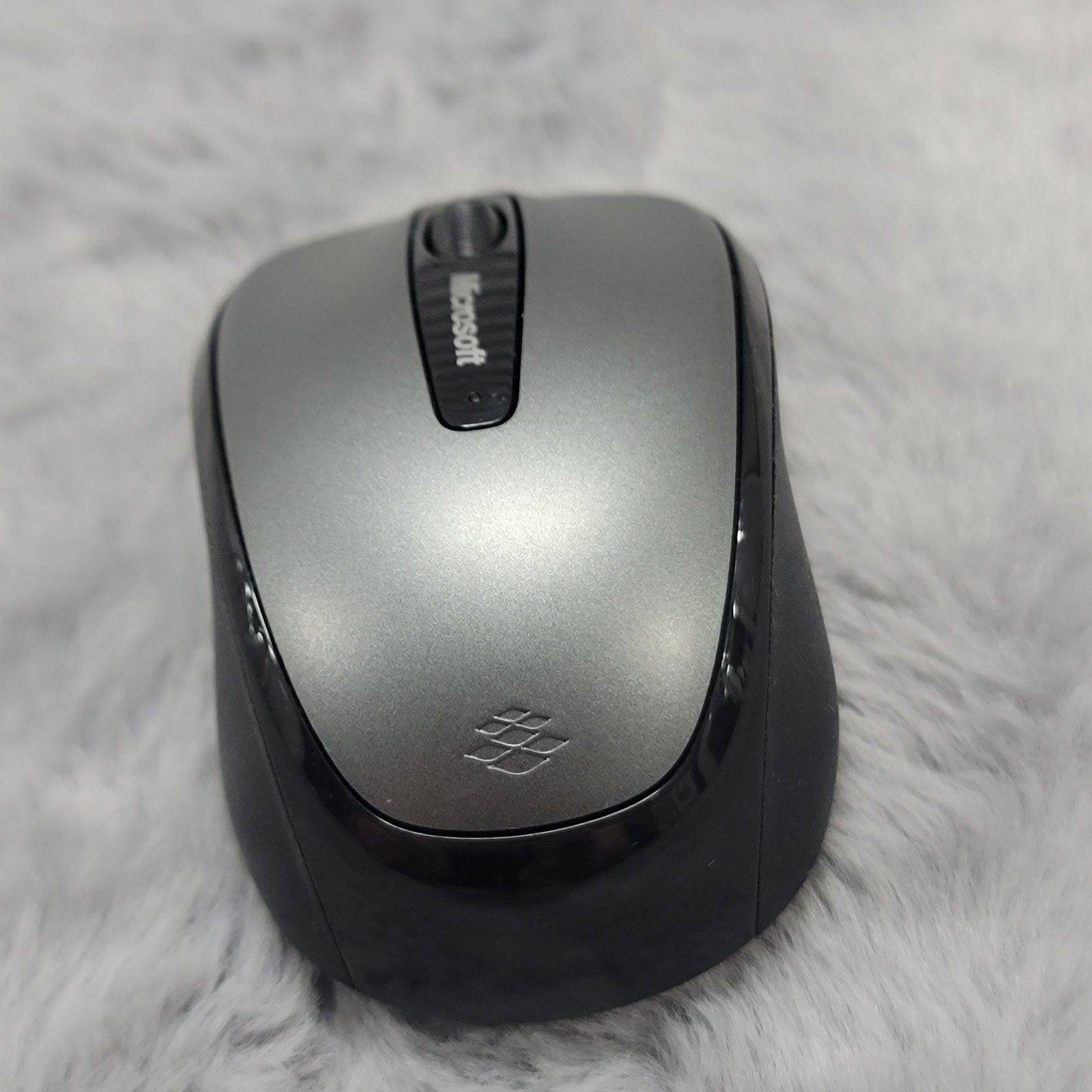 Microsoft Wireless Mobile Mouse 3500 Model 1427 Black Gray with Dongle Tested