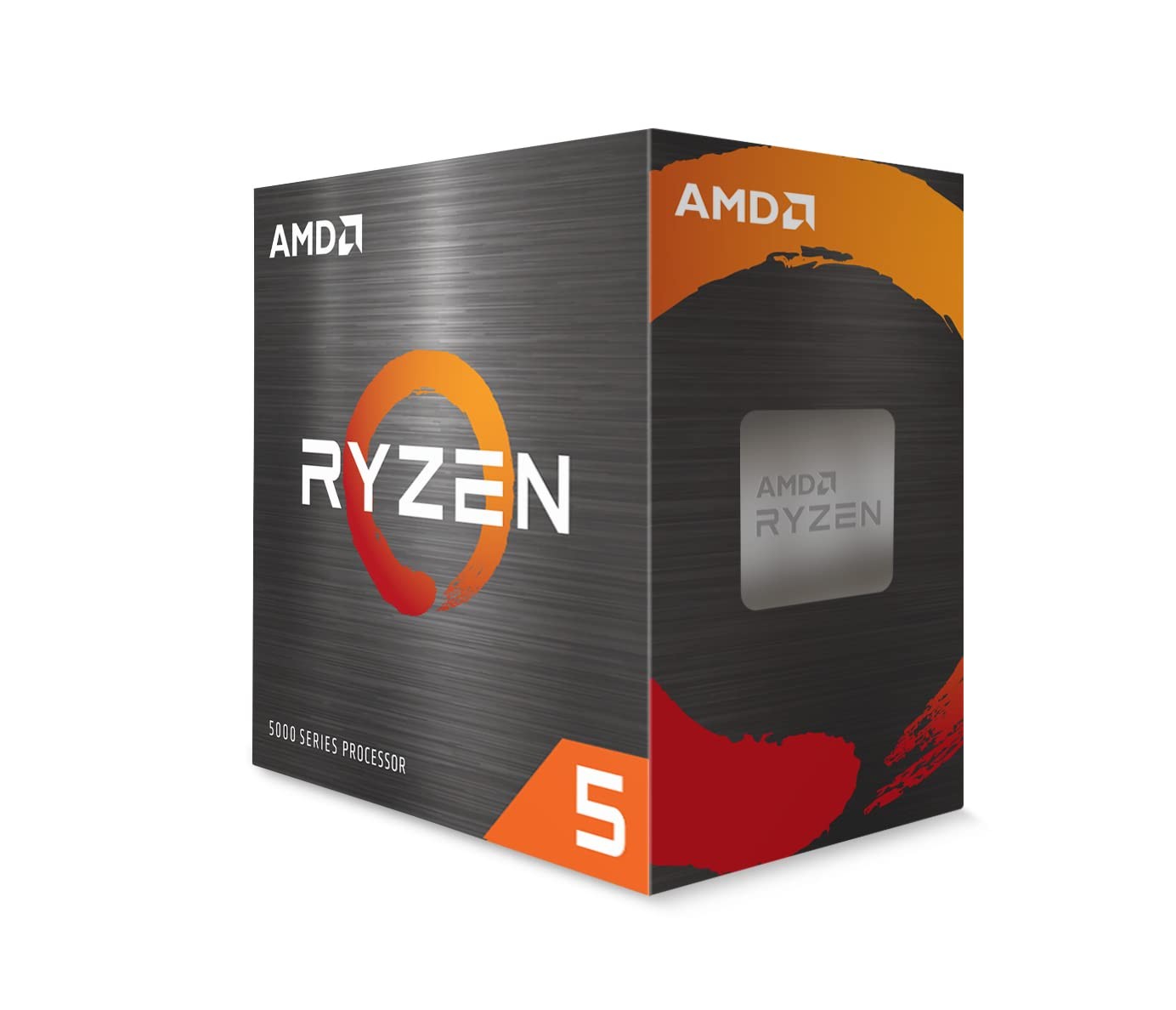 AMD Ryzen 5 5500 6-Core, 12-Thread Unlocked Desktop Processor Ceramic Gray