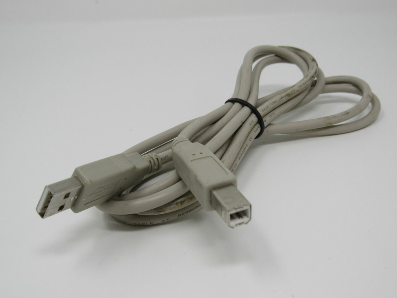 Standard USB A Plug to USB B Plug Cable 5.5 ft Male