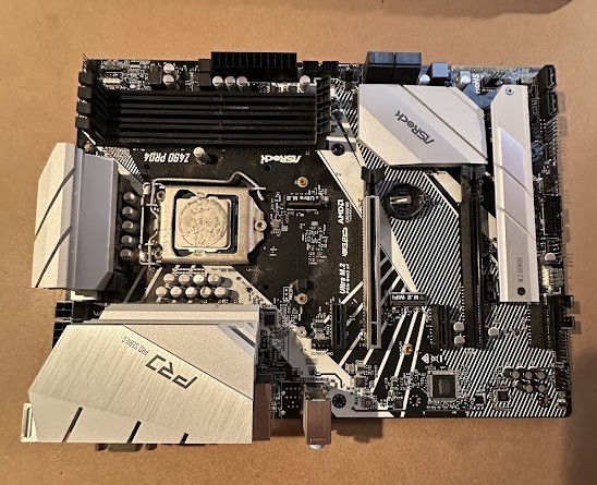 ASRock Z490 PRO4 Motherboard Intel Z490 DDR4 LGA 1200 M.2 ATX Core D-Sub USB 3.2