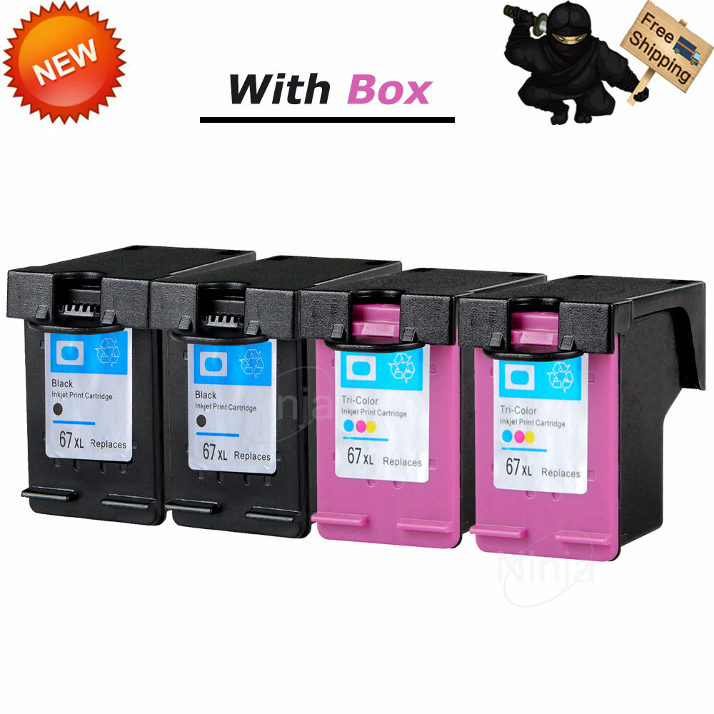 Multi-Pack 67XL Ink Cartridge pk fits HP DeskJet 1255 2722 ENVY 6052 6055 6455