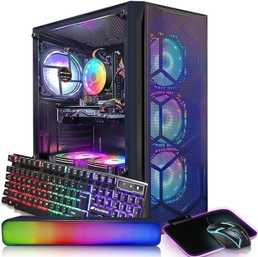 Aubron Gaming Desktop PC Computer, Intel Core I7 3.4 GHz up to 3.9 GHz, Radeon R