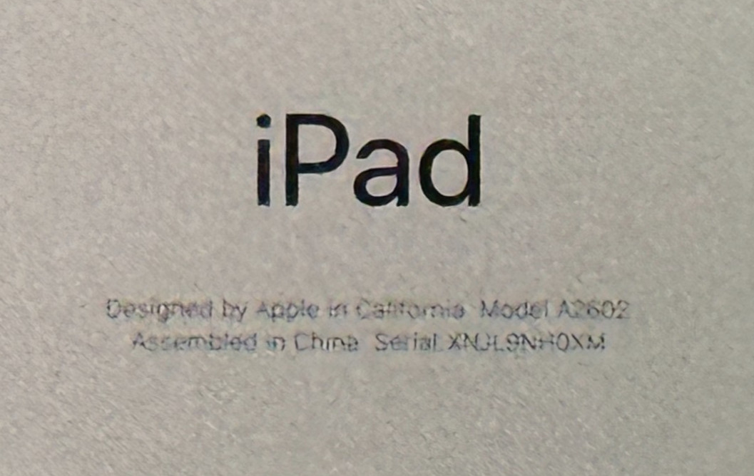 Apple ipad 9th Generation A2602 (MK2K3LL/A) 64GB