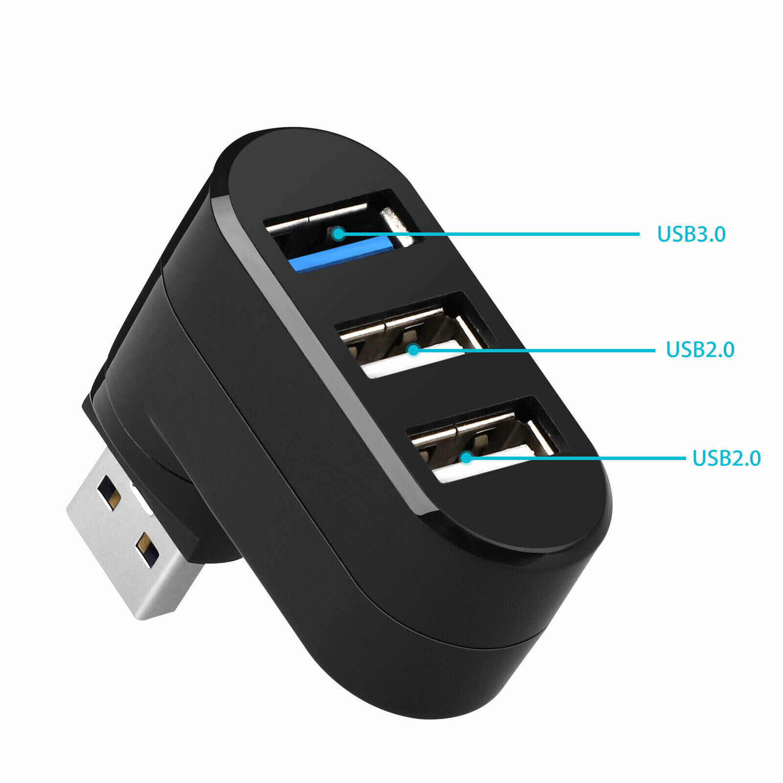 3 Port High Speed USB 3.0 Multi HUB Splitter Expansion Desktop PC Laptop lot