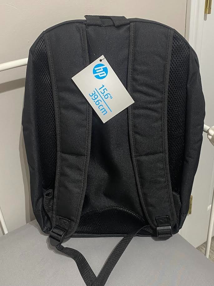 HP Laptop Backpack Black Travel Work Bag Multi Pocket Fits 15.6″ Notebook NEW