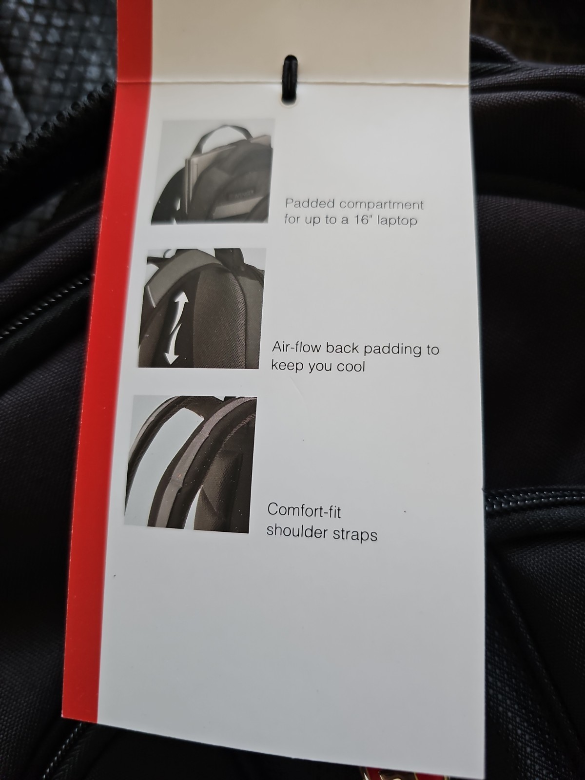 Wenger Swiss Gear Upload 16″ Laptop Backpack (fits up to 16″ laptop) Black, New
