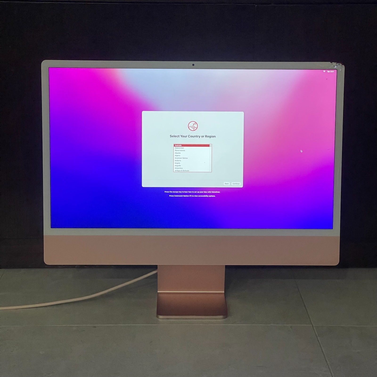 OEM Apple iMac 24″ M1 A2438 A2439 A2873 A2874 LCD Display Screen Crack 661-16573