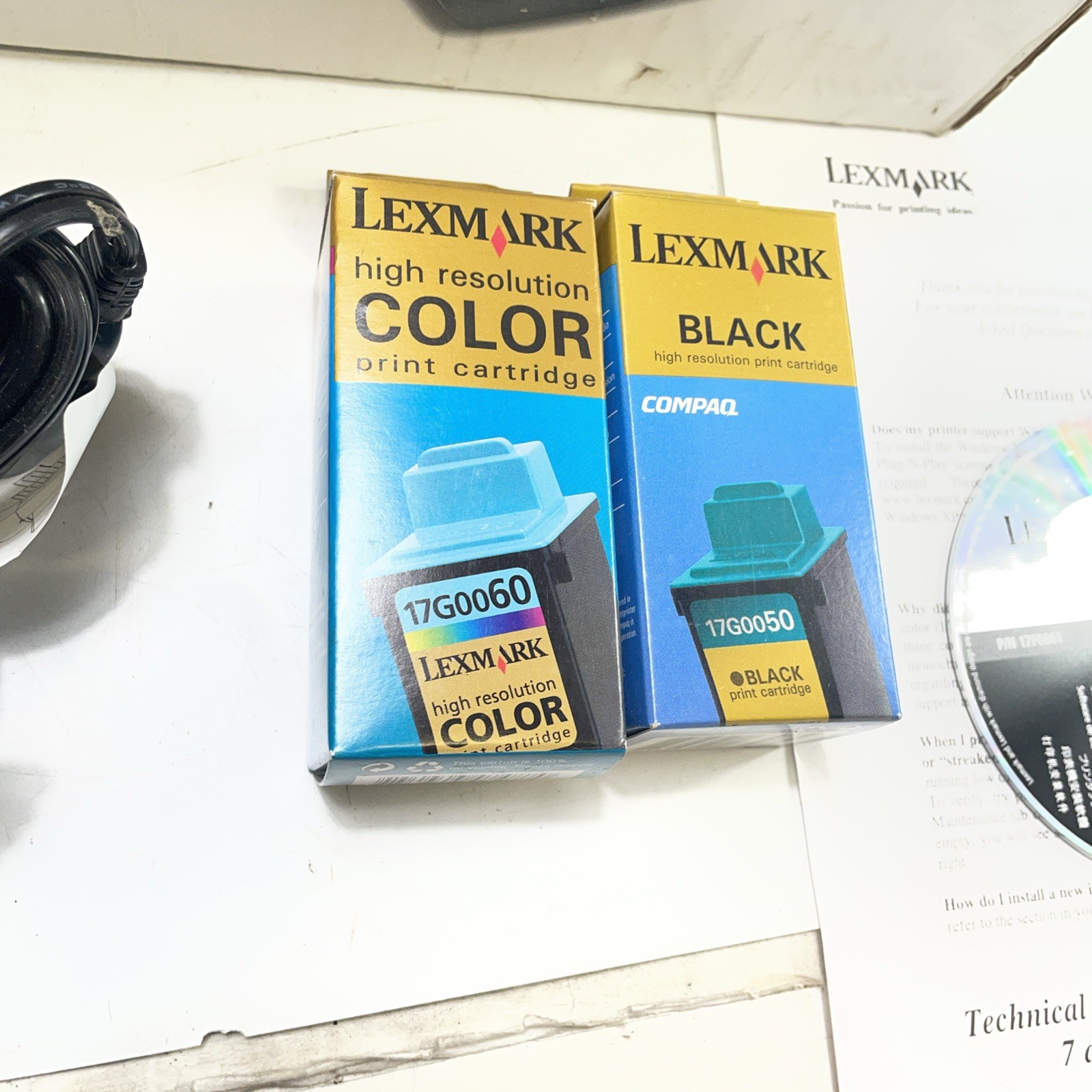 Lexmark Z22 Color Jetprinter 1200 x 1200 DPI Part Number 17F0885 Bundle