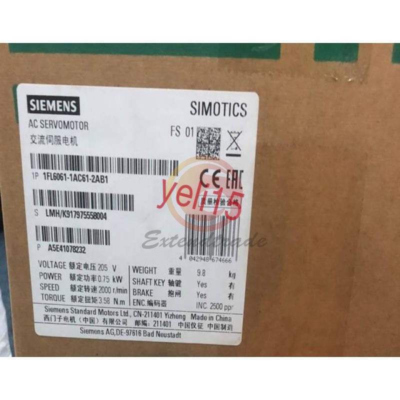 1pc Siemens 1FL6061-1AC61-2AB1 New