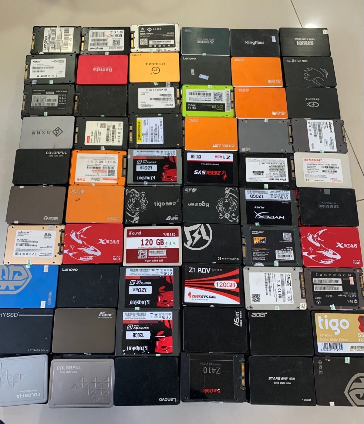 Lot Wholesale Used SSD Solid State Drive 120GB 128gb 240GB 256GB 480GB 512GB