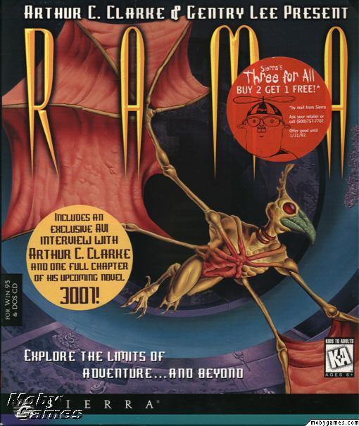 Rama MAC CD explore giant alien space ship UFO adventure game! Arthur C. Clarke