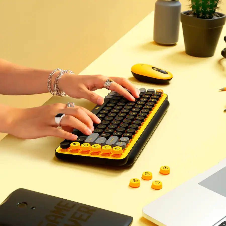 Logitech POP Keys Bluetooth Mechanical Keyboard for Windows/macOS/iPadOS/Android