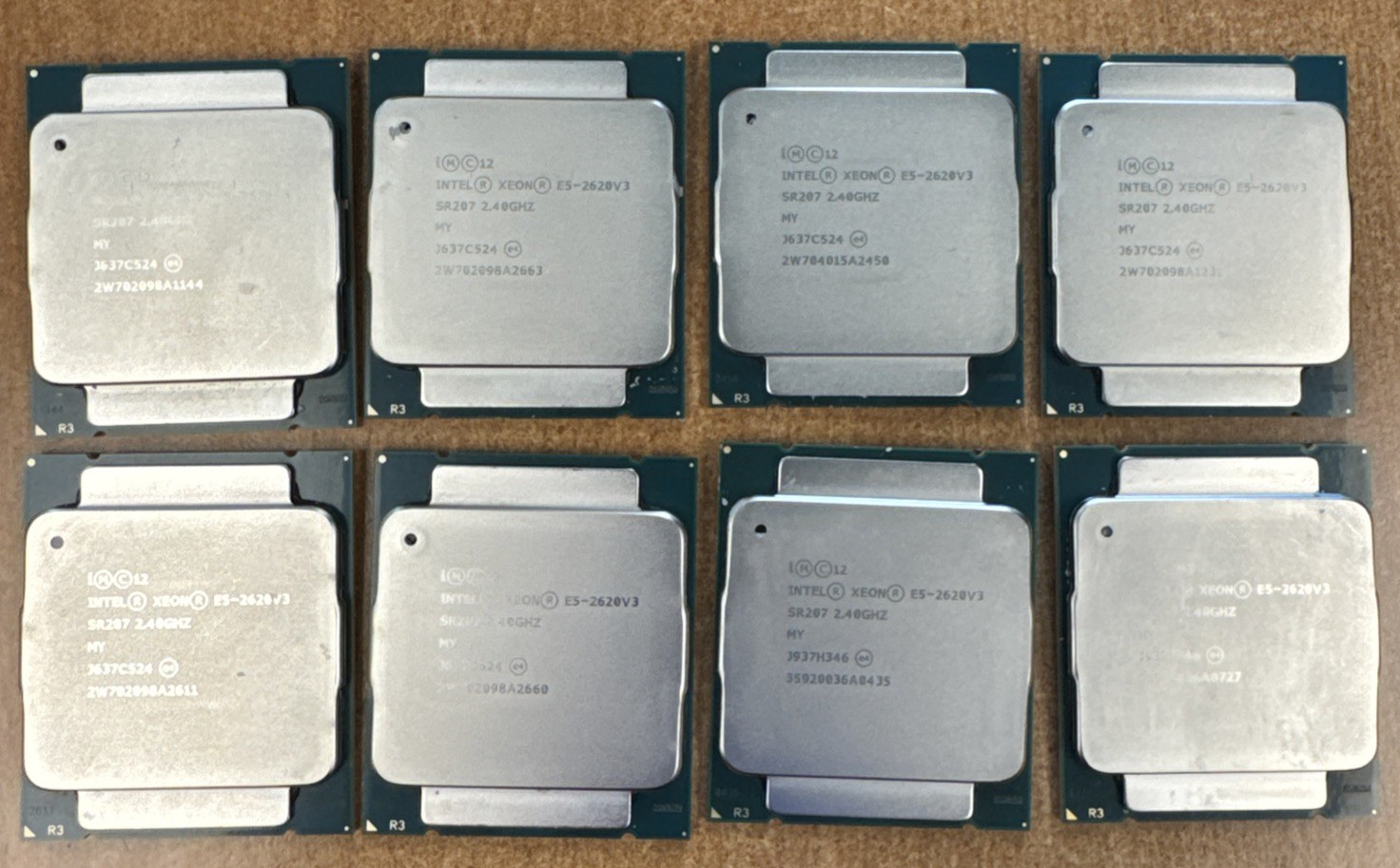 Lot of 6 Intel Xeon E5-2620 v3 Server Processors