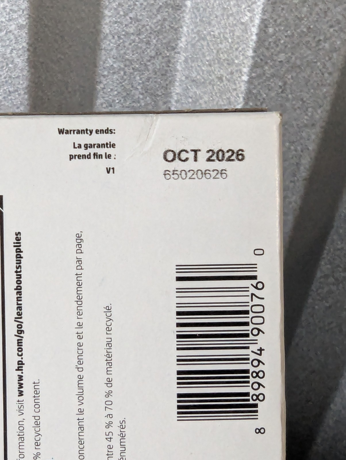 HP 2pack Combo Ink Cartridges 65 Black and Color New Genuine October 2026