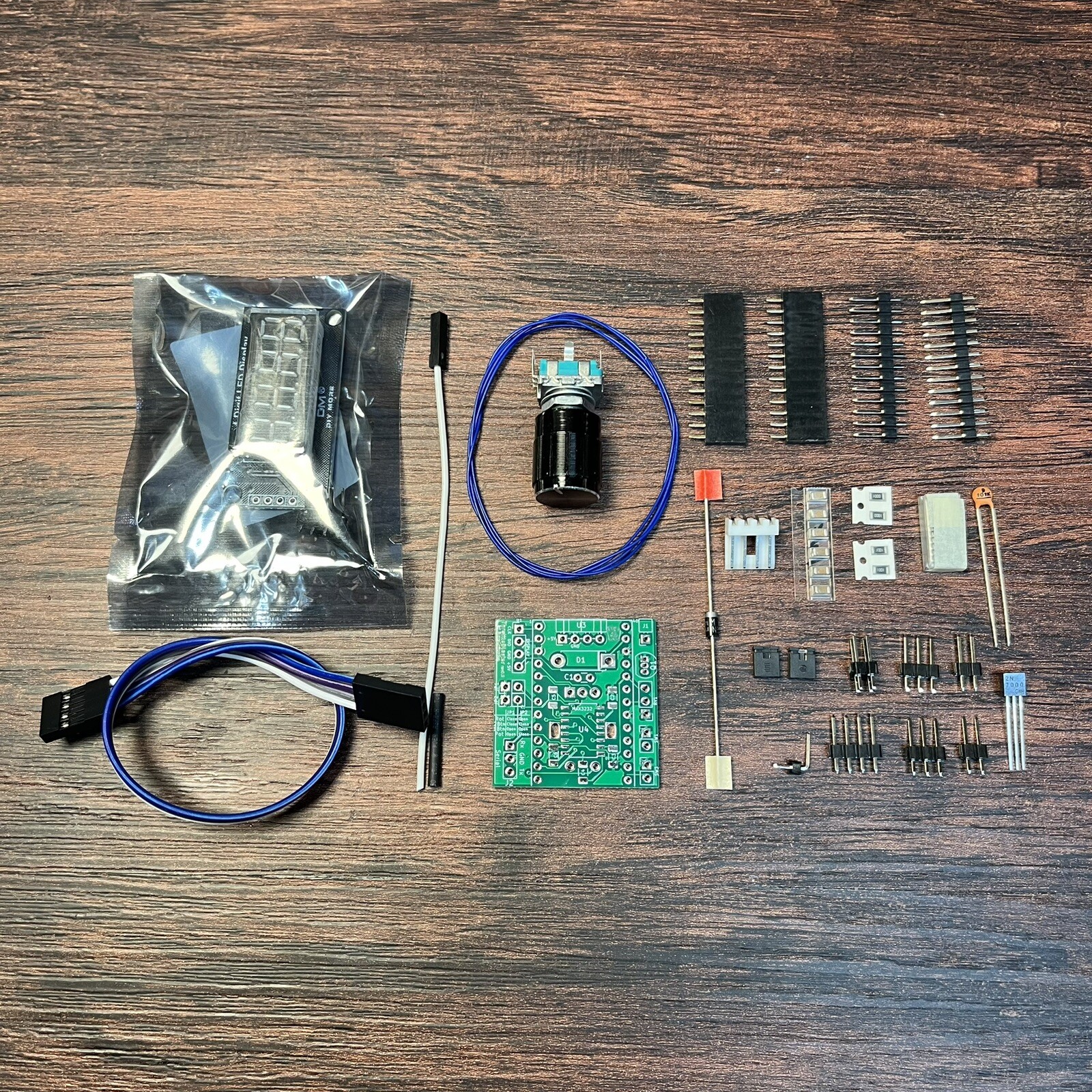 ThrottleBlaster DIY Kit With Green Display (Pi Pico Not Included, Assembly Req)