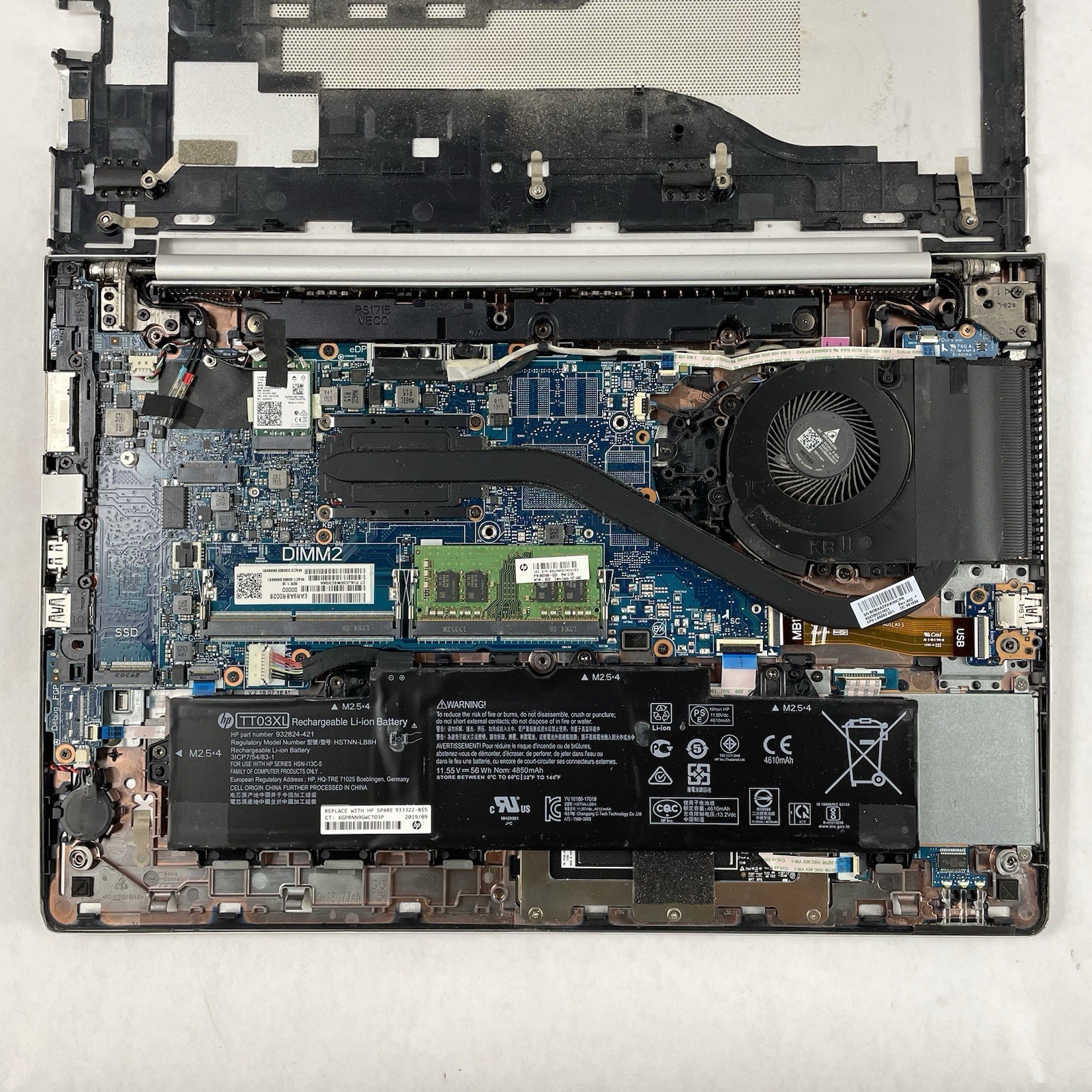 HP EliteBook 850 G6 15.6″ i5-8365U 1.60 GHz 8 GB RAM No SSD/OS/AC – READ