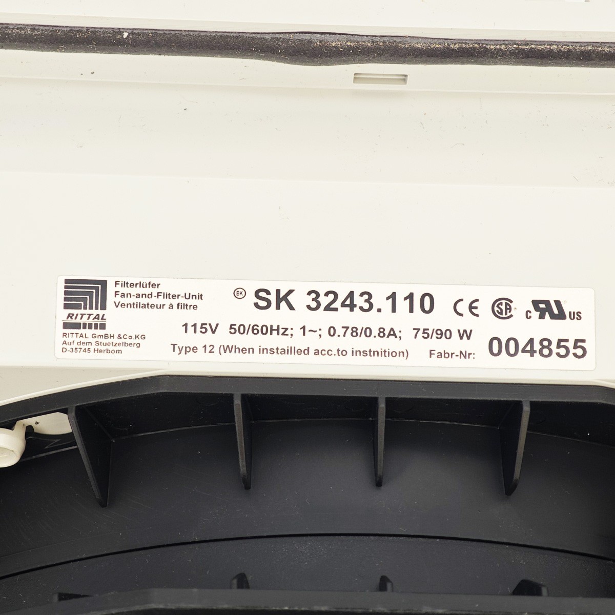 New Rittal Fan for ebmpapst 115VAC 0.78/0.80A 75/90W 50/60Hz K2E200-AH08-15