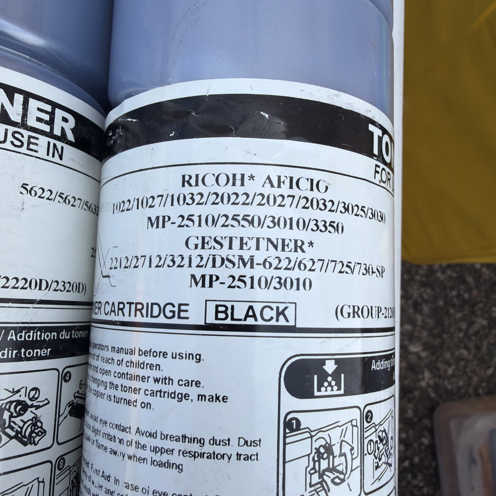 Toner for Ricoh Aficio 1022 1027 2022 MP2510 888169 2120D 4800068 Case of 5