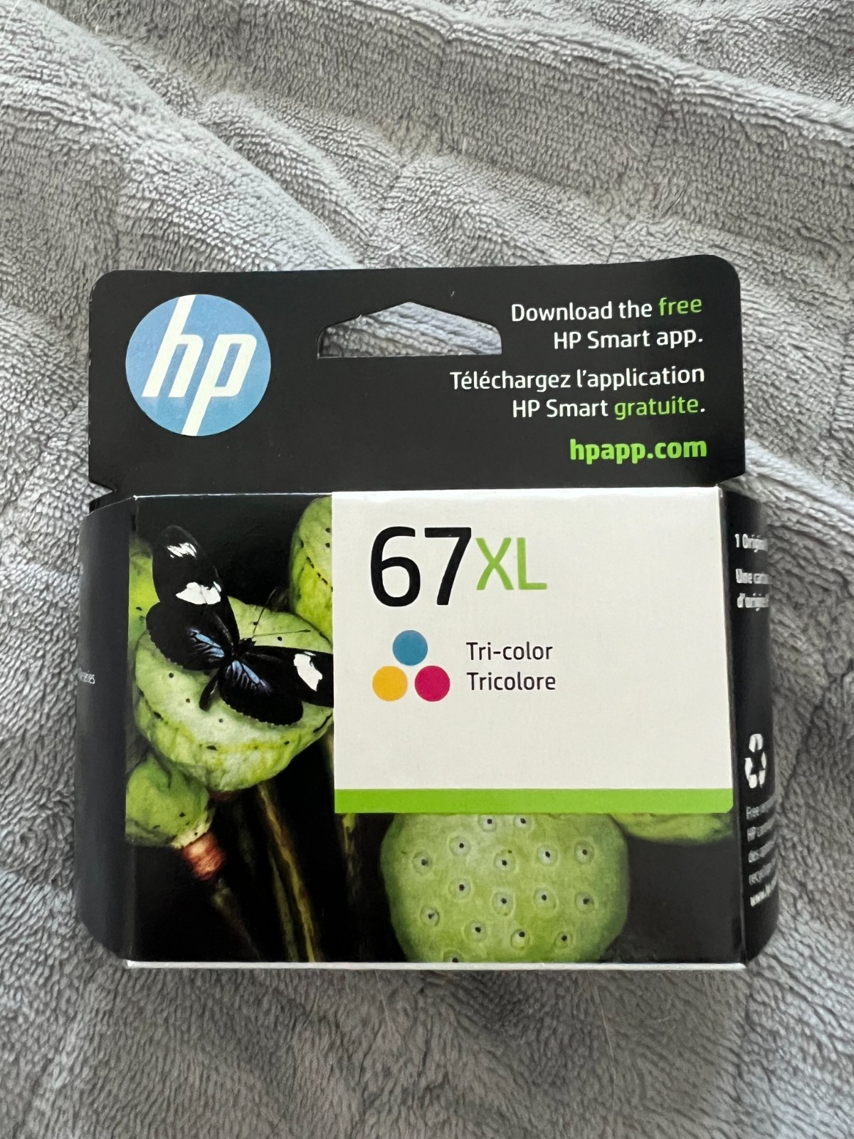 HP 67XL High Yield Tri-Color Original Ink Cartridge(3YM58AN)