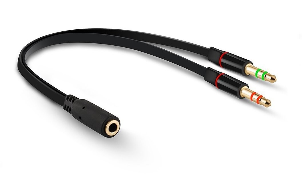 Headphone Splitter For Computer 3.5mm Jack Audio Y Cable Cord Replacement