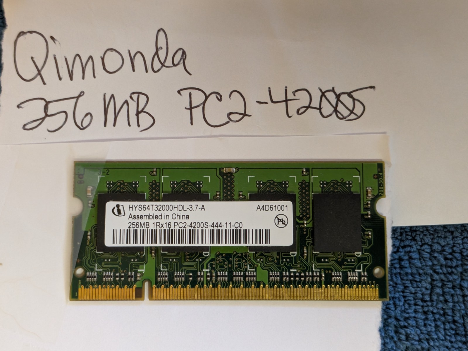 Laptop 256mb DDR2 PC4200 RAM Memory Single Stick PC2-4200S