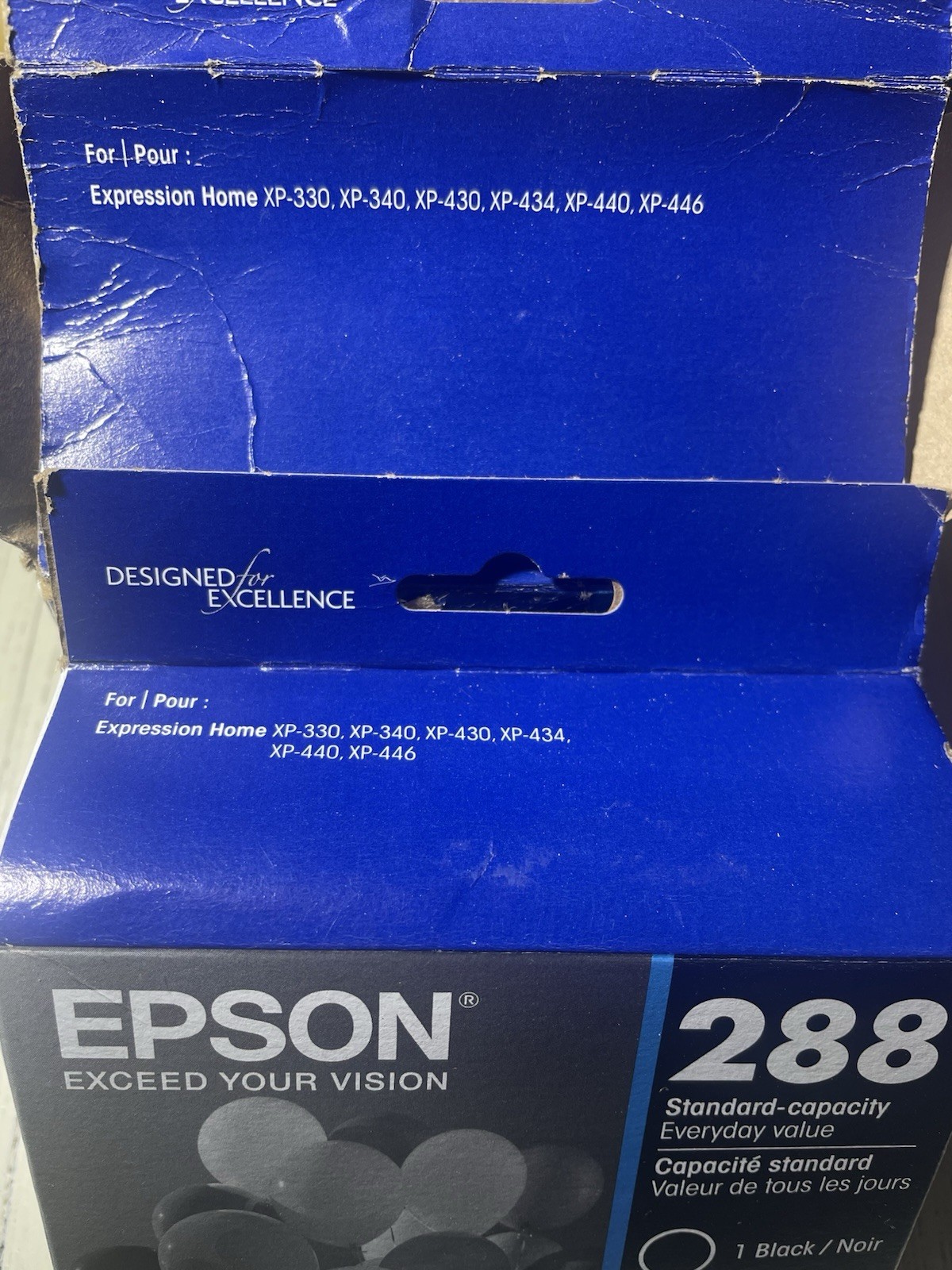 Genuine Epson 288XL Black & C/M/Y +2 Standard Black Ink Cartridges 01/26 & 01/27