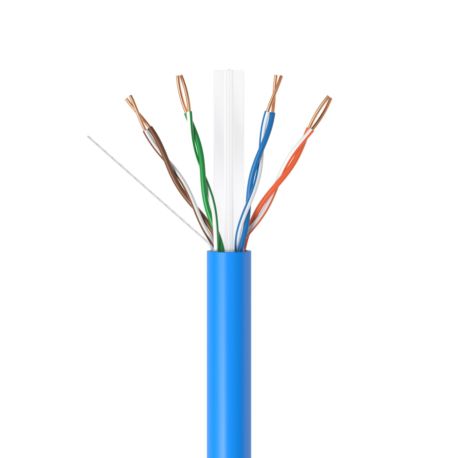 CAT6 500FT/1000FT Riser CMR Ethernet Cable 23AWG UTP Solid Bare Copper Wire LOT